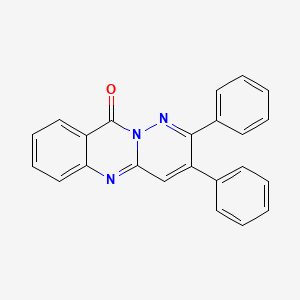 molecular formula C23H15N3O B11504110 2,3-diphenyl-10H-pyridazino[6,1-b]quinazolin-10-one 