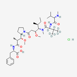 molecular formula C₃₉H₅₈D₈ClN₅O₈ B1150416 D8-MMAF hydrochloride 