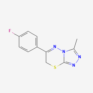 6-(4-fluorophenyl)-3-methyl-7H-[1,2,4]triazolo[3,4-b][1,3,4]thiadiazine