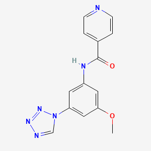 N-(3-Methoxy-5-tetrazol-1-yl-phenyl)-isonicotinamide