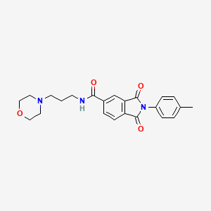 2-(4-methylphenyl)-N-[3-(morpholin-4-yl)propyl]-1,3-dioxo-2,3-dihydro-1H-isoindole-5-carboxamide