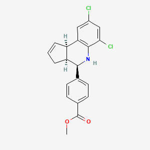 methyl 4-[(3aS,4R,9bR)-6,8-dichloro-3a,4,5,9b-tetrahydro-3H-cyclopenta[c]quinolin-4-yl]benzoate