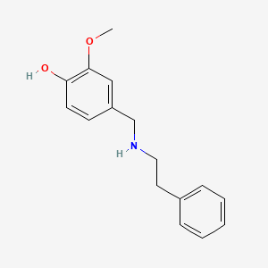 2-Methoxy-4-{[(2-phenylethyl)amino]methyl}phenol