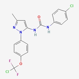 1-(1-{4-[chloro(difluoro)methoxy]phenyl}-3-methyl-1H-pyrazol-5-yl)-3-(4-chlorophenyl)urea