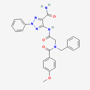 5-({N-benzyl-N-[(4-methoxyphenyl)carbonyl]glycyl}amino)-2-phenyl-2H-1,2,3-triazole-4-carboxamide