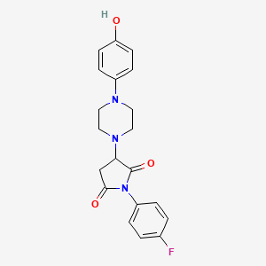 1-(4-Fluorophenyl)-3-[4-(4-hydroxyphenyl)piperazin-1-yl]pyrrolidine-2,5-dione