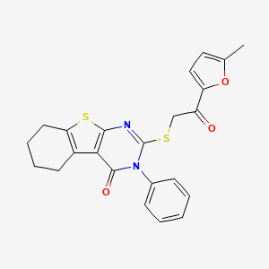 2-{[2-(5-methyl-2-furyl)-2-oxoethyl]sulfanyl}-3-phenyl-5,6,7,8-tetrahydro[1]benzothieno[2,3-d]pyrimidin-4(3H)-one