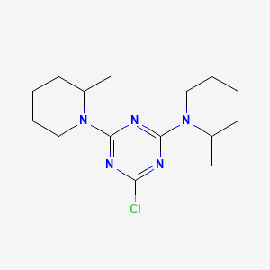 2-Chloro-4,6-bis(2-methylpiperidin-1-yl)-1,3,5-triazine