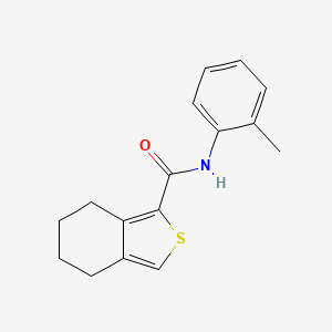 molecular formula C16H17NOS B11504581 N-(2-Methylphenyl)-4,5,6,7-tetrahydro-2-benzothiophene-1-carboxamide 