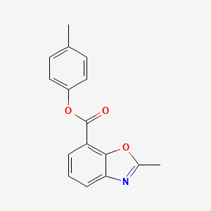 molecular formula C16H13NO3 B11504596 4-Methylphenyl 2-methyl-1,3-benzoxazole-7-carboxylate 