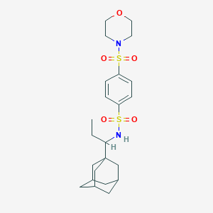 N-[1-(Adamantan-1-YL)propyl]-4-(morpholine-4-sulfonyl)benzene-1-sulfonamide