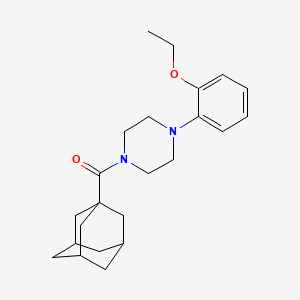 molecular formula C23H32N2O2 B11504694 (Adamantan-1-yl)[4-(2-ethoxyphenyl)piperazin-1-yl]methanone 