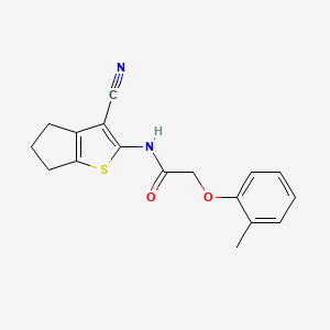 N-(3-Cyano-5,6-dihydro-4H-cyclopenta[b]thiophen-2-yl)-2-o-tolyloxy-acetamide