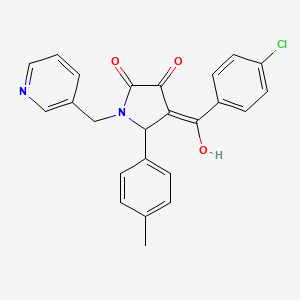 4-[(4-chlorophenyl)carbonyl]-3-hydroxy-5-(4-methylphenyl)-1-(pyridin-3-ylmethyl)-1,5-dihydro-2H-pyrrol-2-one