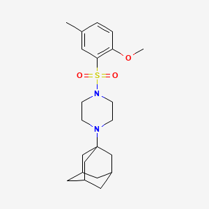 molecular formula C22H32N2O3S B11504855 4-Adamantanyl-1-[(2-methoxy-5-methylphenyl)sulfonyl]piperazine 