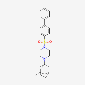 1-(Adamantan-1-YL)-4-{[1,1'-biphenyl]-4-sulfonyl}piperazine