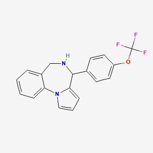 4-[4-(trifluoromethoxy)phenyl]-5,6-dihydro-4H-pyrrolo[1,2-a][1,4]benzodiazepine