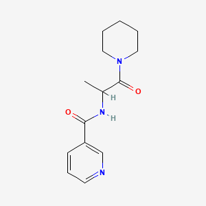 N-[1-oxo-1-(piperidin-1-yl)propan-2-yl]pyridine-3-carboxamide