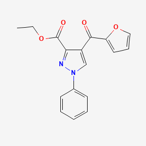 ethyl 4-(furan-2-ylcarbonyl)-1-phenyl-1H-pyrazole-3-carboxylate