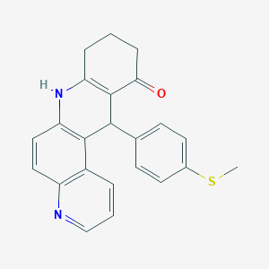 12-[4-(methylsulfanyl)phenyl]-8,9,10,12-tetrahydrobenzo[b][4,7]phenanthrolin-11(7H)-one