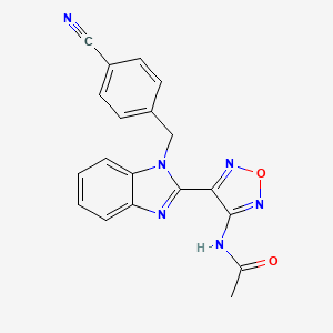 N-[4-[1-(4-cyano-benzyl)-1H-benzoimidazol-2-yl]-furazan-3-yl]-acetamide