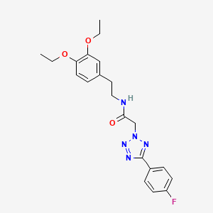 N-[2-(3,4-diethoxyphenyl)ethyl]-2-[5-(4-fluorophenyl)-2H-tetrazol-2-yl]acetamide