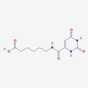 6-{[(2,6-Dioxo-1,2,3,6-tetrahydropyrimidin-4-yl)carbonyl]amino}hexanoic acid