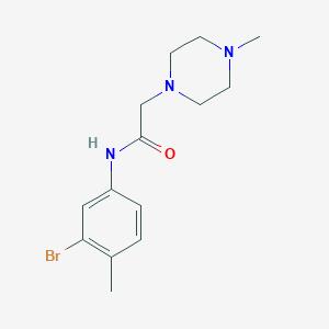 N-(3-bromo-4-methylphenyl)-2-(4-methylpiperazin-1-yl)acetamide