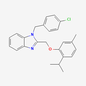 1-(4-chlorobenzyl)-2-{[5-methyl-2-(propan-2-yl)phenoxy]methyl}-1H-benzimidazole