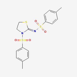 4-methyl-N-{(2Z)-3-[(4-methylphenyl)sulfonyl]-1,3-thiazolidin-2-ylidene}benzenesulfonamide