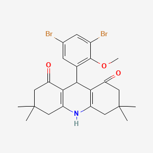 9-(3,5-dibromo-2-methoxyphenyl)-3,3,6,6-tetramethyl-3,4,6,7,9,10-hexahydroacridine-1,8(2H,5H)-dione