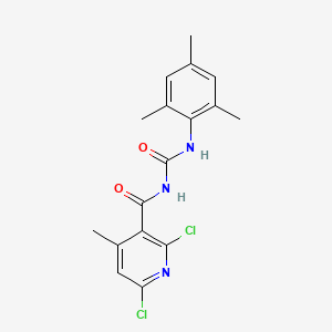 2,6-dichloro-4-methyl-N-[(2,4,6-trimethylphenyl)carbamoyl]pyridine-3-carboxamide