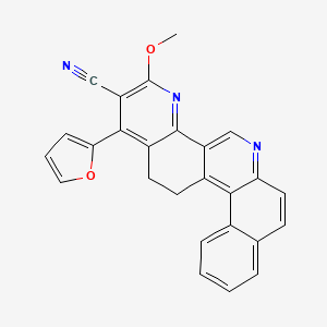 1-(Furan-2-yl)-3-methoxy-13,14-dihydronaphtho[1,2-i][1,9]phenanthroline-2-carbonitrile