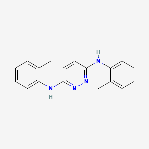 molecular formula C18H18N4 B11505397 N,N'-bis(2-methylphenyl)pyridazine-3,6-diamine 