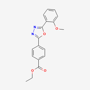 Ethyl 4-[5-(2-methoxyphenyl)-1,3,4-oxadiazol-2-yl]benzoate