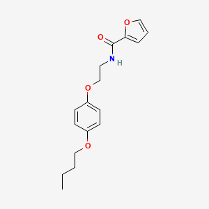 molecular formula C17H21NO4 B11505479 N-[2-(4-butoxyphenoxy)ethyl]furan-2-carboxamide CAS No. 296272-85-0