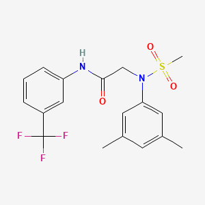 2-[(3,5-Dimethylphenyl)(methylsulfonyl)amino]-N-[3-(trifluoromethyl)phenyl]acetamide