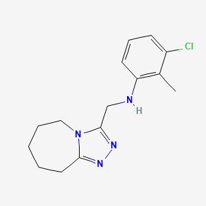 3-chloro-2-methyl-N-(6,7,8,9-tetrahydro-5H-[1,2,4]triazolo[4,3-a]azepin-3-ylmethyl)aniline