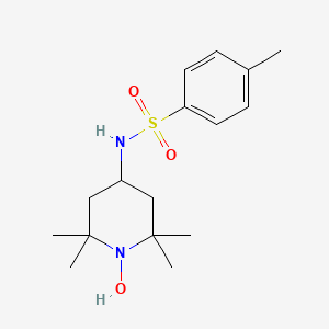 molecular formula C16H26N2O3S B11505651 N-(1-hydroxy-2,2,6,6-tetramethylpiperidin-4-yl)-4-methylbenzenesulfonamide 