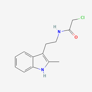 molecular formula C13H15ClN2O B11505688 2-chloro-N-[2-(2-methyl-1H-indol-3-yl)ethyl]acetamide 