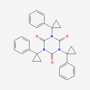 molecular formula C30H27N3O3 B11505713 1,3,5-Tris(1-phenylcyclopropyl)-1,3,5-triazinane-2,4,6-trione 