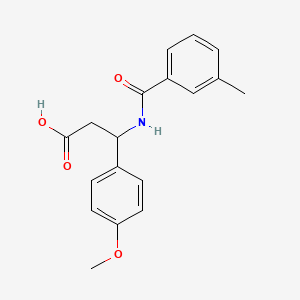 3-(4-Methoxyphenyl)-3-{[(3-methylphenyl)carbonyl]amino}propanoic acid