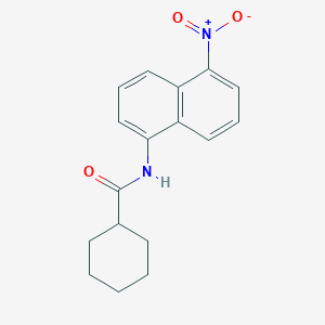 molecular formula C17H18N2O3 B11505847 N-(5-nitronaphthalen-1-yl)cyclohexanecarboxamide 