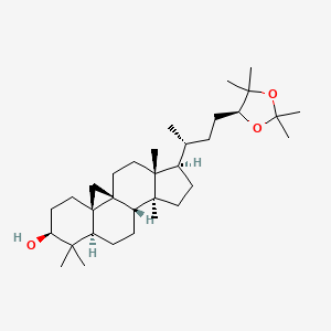 molecular formula C33H56O3 B1150586 （24S）-环阿魏酸-3,24,25-三醇 24,25-丙酮缩醛 CAS No. 57576-31-5