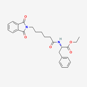 ethyl N-[6-(1,3-dioxo-1,3-dihydro-2H-isoindol-2-yl)hexanoyl]-L-phenylalaninate