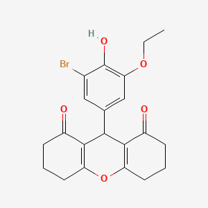 9-(3-bromo-5-ethoxy-4-hydroxyphenyl)-3,4,5,6,7,9-hexahydro-1H-xanthene-1,8(2H)-dione