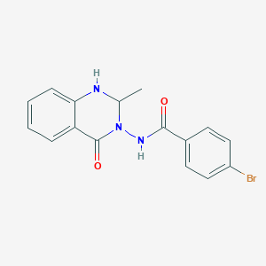 4-bromo-N-(2-methyl-4-oxo-1,4-dihydroquinazolin-3(2H)-yl)benzamide