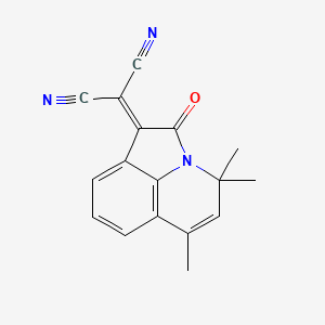 (4,4,6-trimethyl-2-oxo-4H-pyrrolo[3,2,1-ij]quinolin-1(2H)-ylidene)propanedinitrile