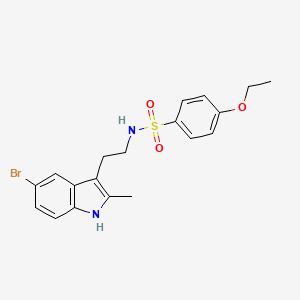 N-[2-(5-bromo-2-methyl-1H-indol-3-yl)ethyl]-4-ethoxybenzenesulfonamide