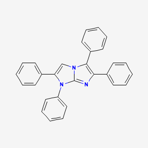 molecular formula C29H21N3 B11506073 1,2,5,6-tetraphenyl-1H-imidazo[1,2-a]imidazole 